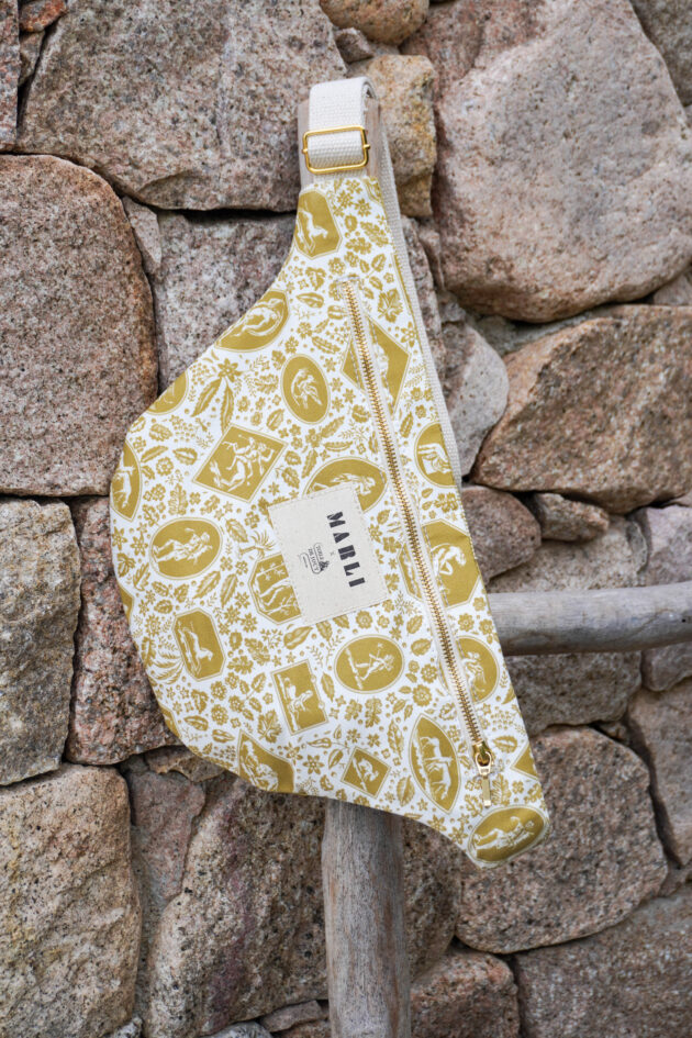 Sac banane mini Emilie - Toile de jouy bronze – Image 6