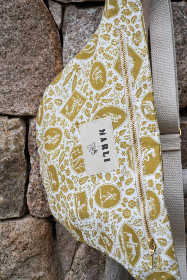 Sac banane mini Emilie - Toile de jouy bronze – Image 5
