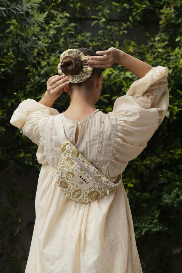 Sac banane mini Emilie - Toile de jouy bronze – Image 2
