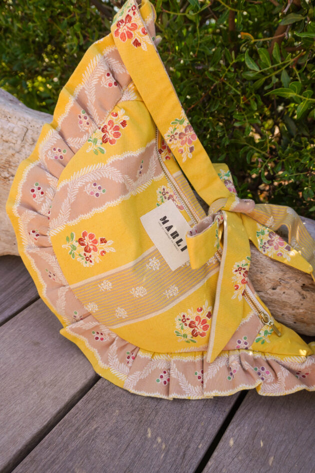Sac banane froufrou paloma fleuri jaune – Image 2