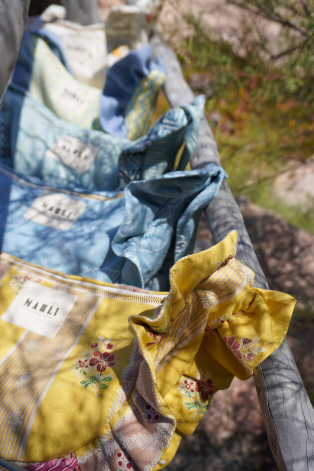 Sac banane froufrou paloma grosse fleur azur – Image 4