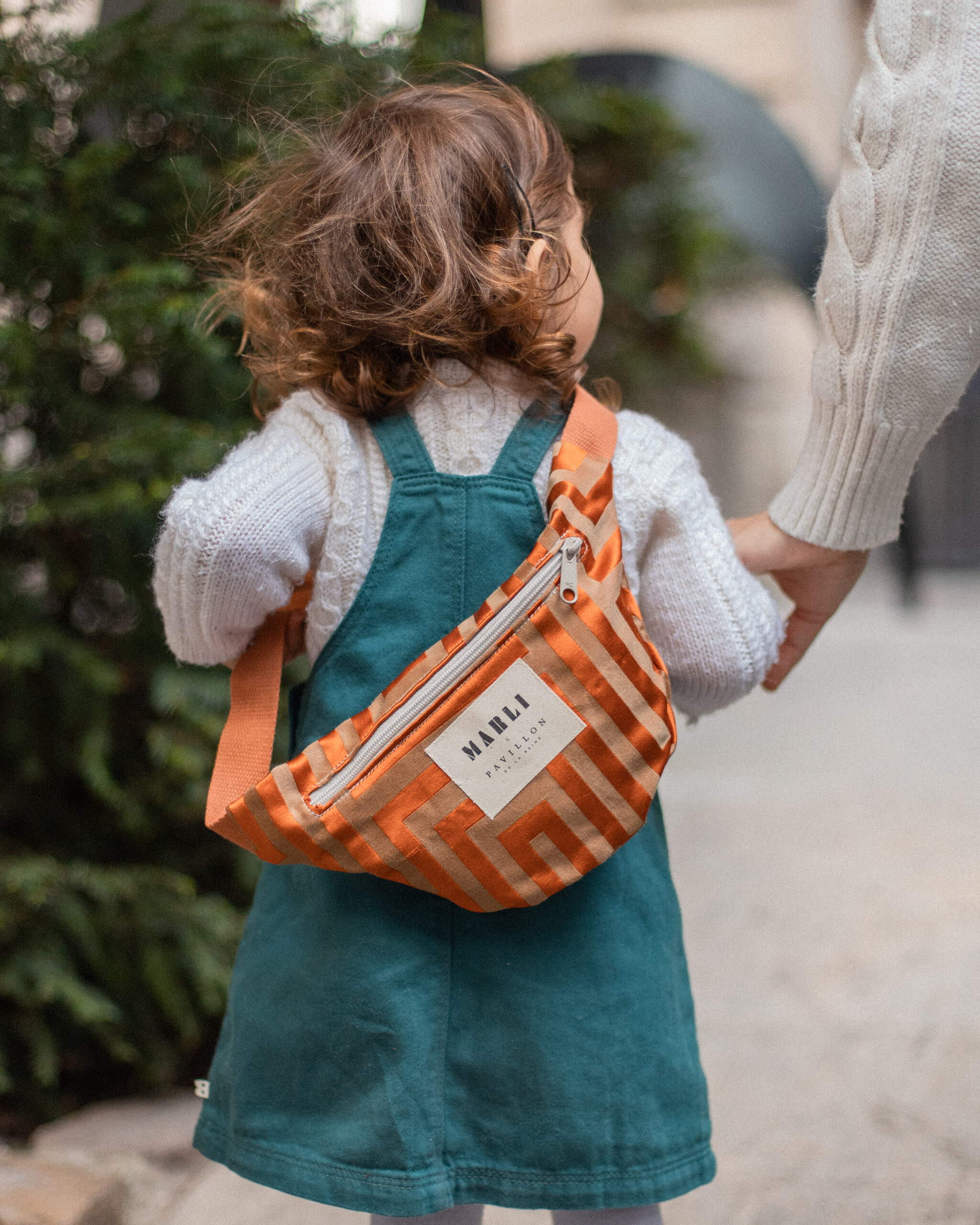 Sac banane mini Annie - Motif rouille et beige