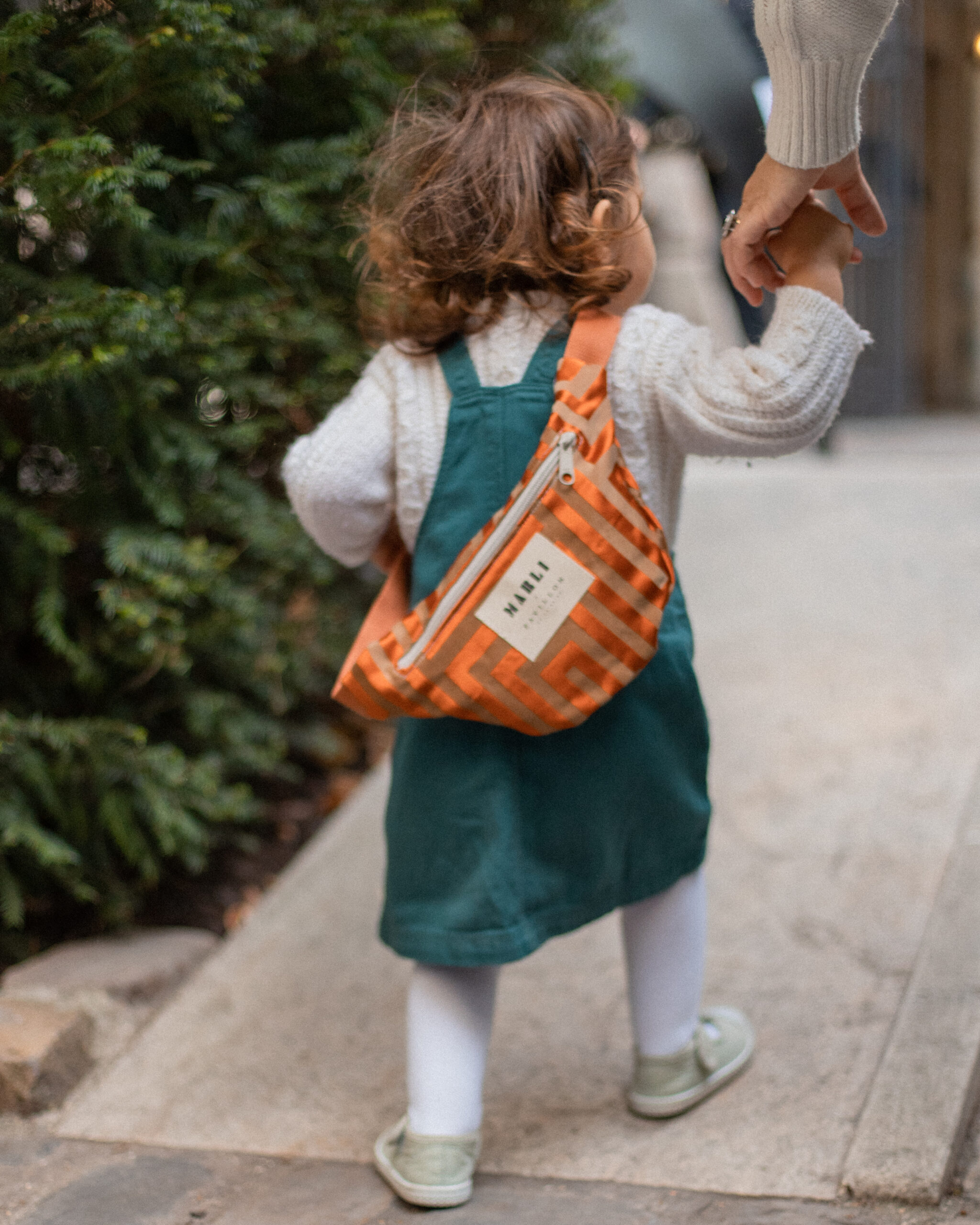 Sac banane mini Annie - Motif rouille et beige – Image 2