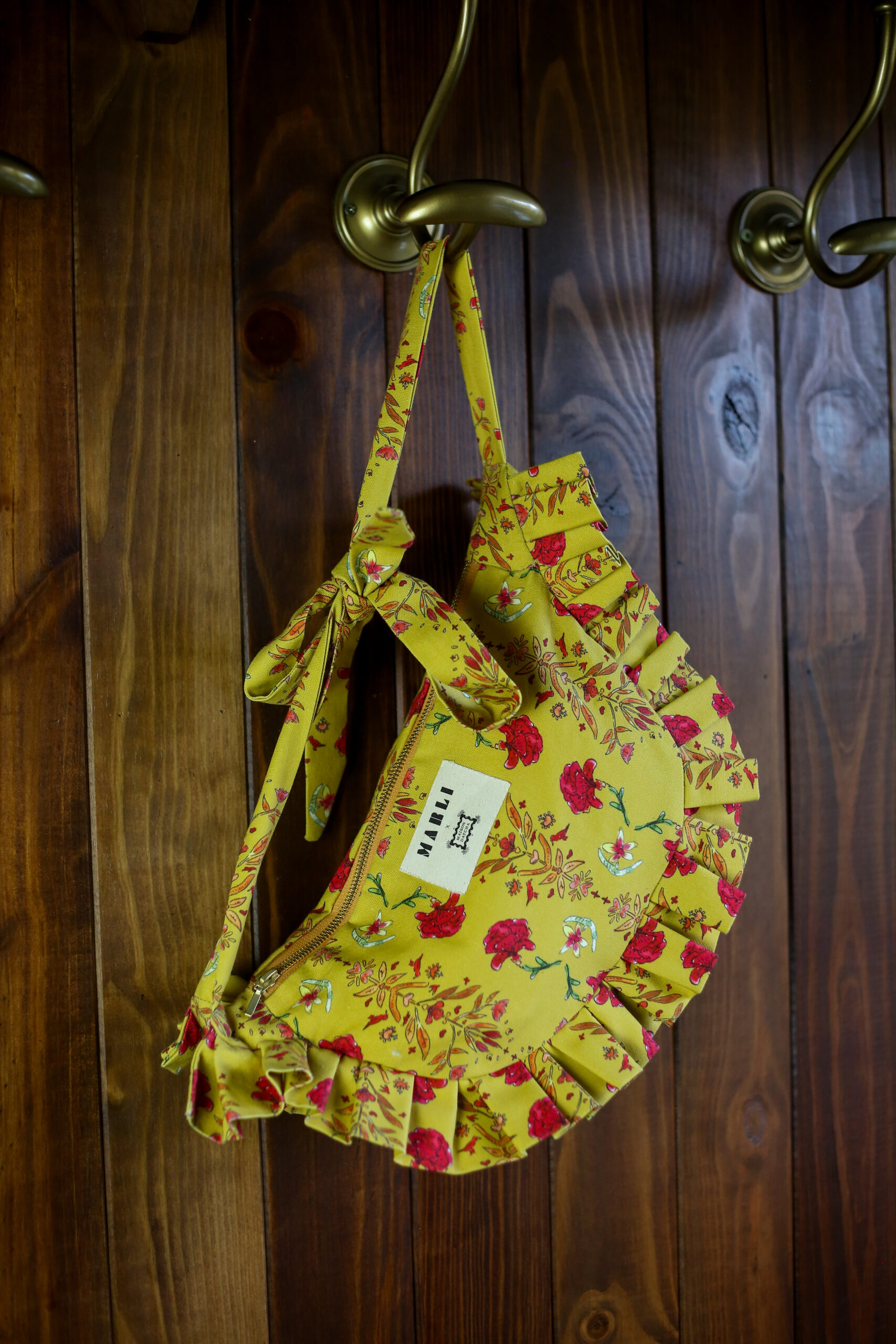 Banane froufrou Tatiana - Motif fleuri jaune – Image 2