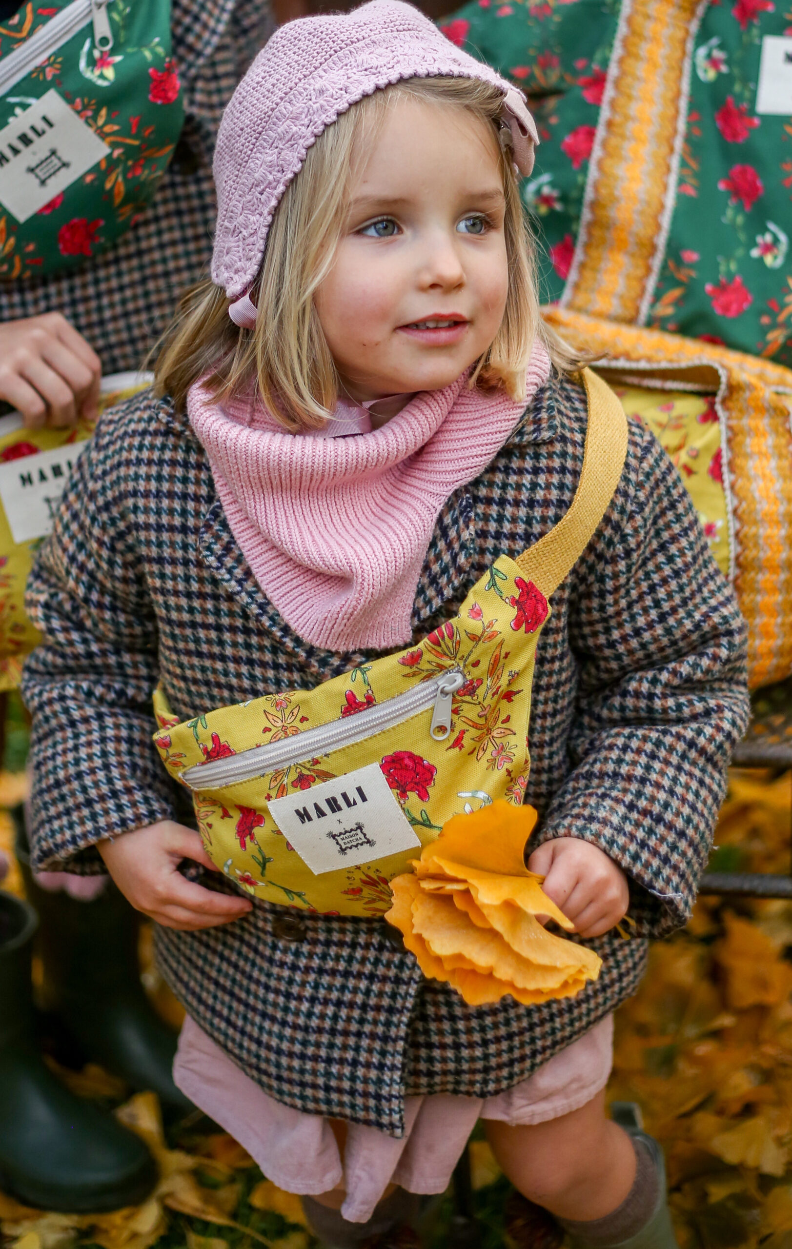 Banane mini Nouchka - Motif fleuri jaune