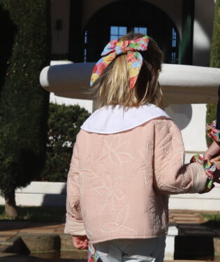 Grand nœud Oscar  - Motif Fleurs Brésil multicolore