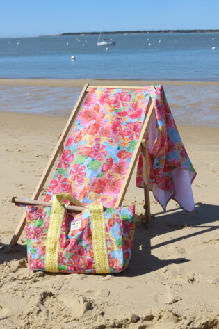 Cabas passementerie Mattéo - Motif Fleurs Brésil Mutlicolore