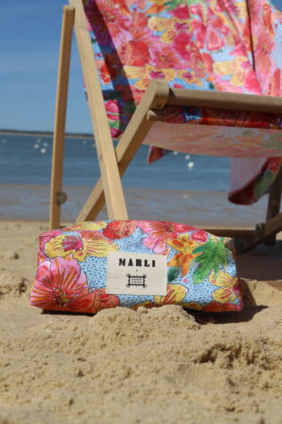 Trousse maxi Helena  - Motif Fleurs Brésil multicolore