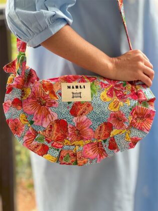 Banane froufrou Alba - Motif fleurs brésil multicolore